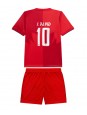 Kanada Jonathan David #10 Heimtrikotsatz für Kinder WM 2026 Kurzarm (+ Kurze Hosen)